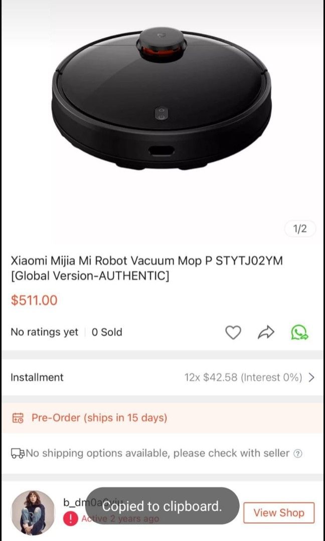 Xiaomi Mijia Sweeping and Mopping Robot 2 pre-orders available now