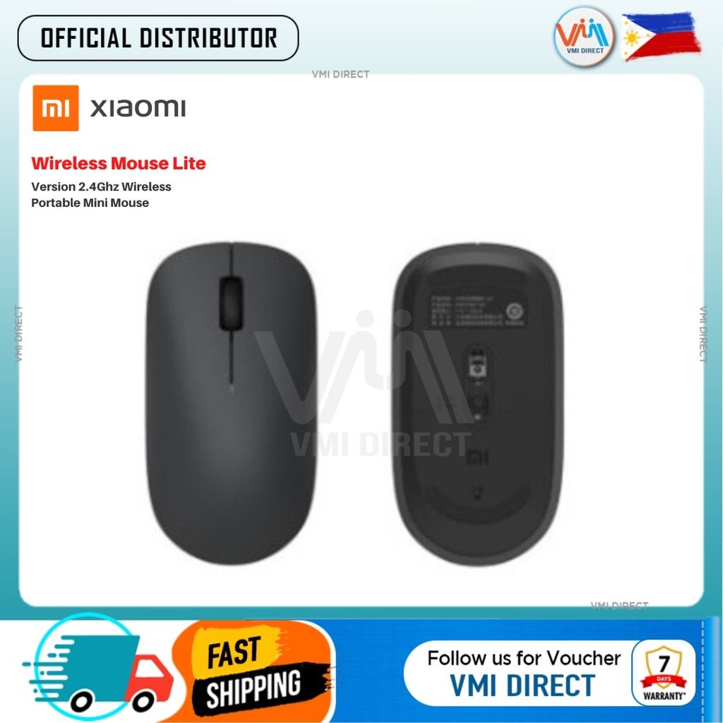 Xiaomi Wireless Mouse Lite Version 2.4Ghz Wireless Portable Mini Mouse / VMI Direct (Category: Computer Keyboard) located in Manila. Submitted by vmidirect (Listing ID 1256712333, Image 1). Description: Product Description Xiaomi Wireless Mouse Lite Version 2.4Ghz Wireless Portable Mini Mouse Non-slip Light and Flexible For Home Office / VMI Direct Main Features: ●2.4GHz wireless transmission With 2.4GHz wireless transmission technology, it has a