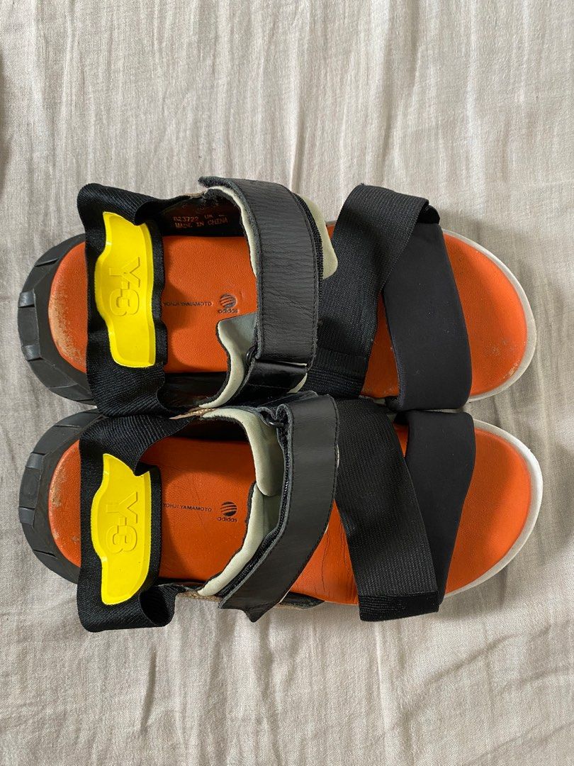 Y3 sandals orange cheap
