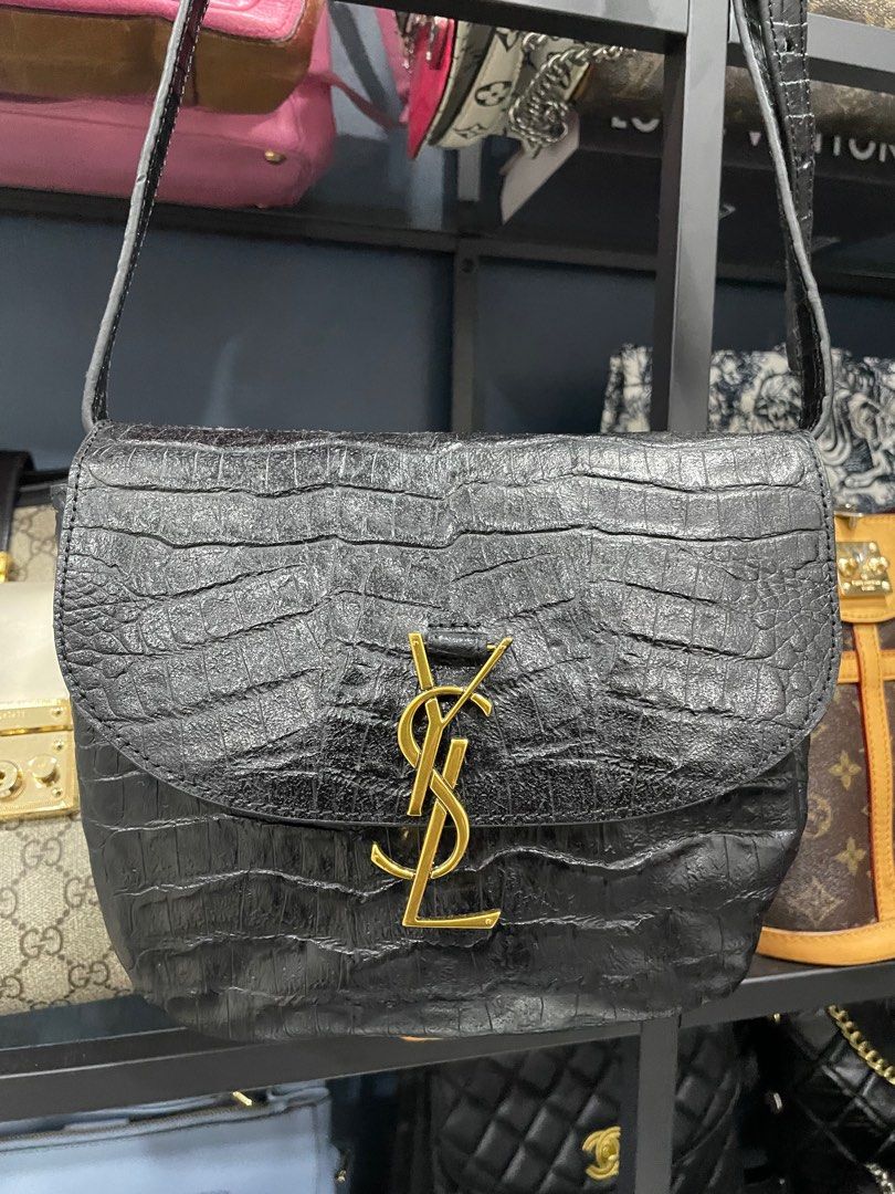 Kaia ysl monogram deals leather crossbody bag