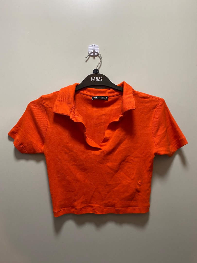 Zara crop top, Women's Fashion, Tops, Shirts on Carousell