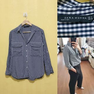 Zara gingham top