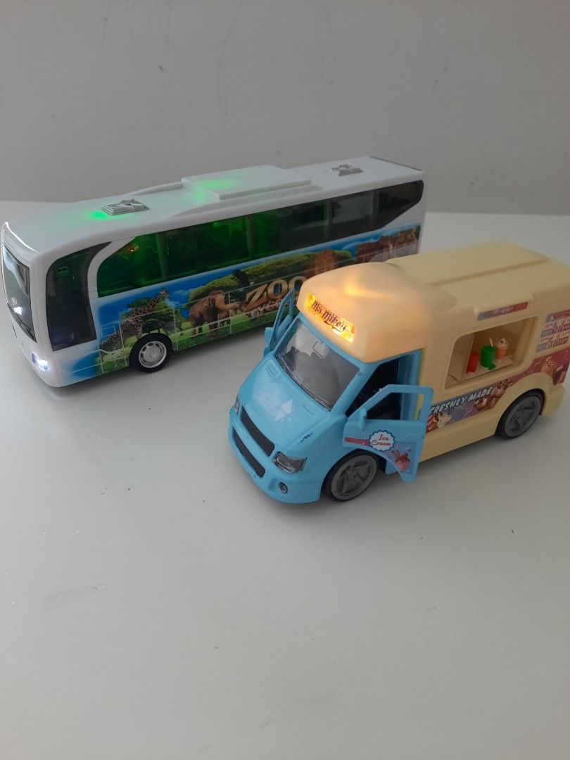 ZOO bus and Ice cream Van Clean Hobbies Toys Toys Games on Carousell