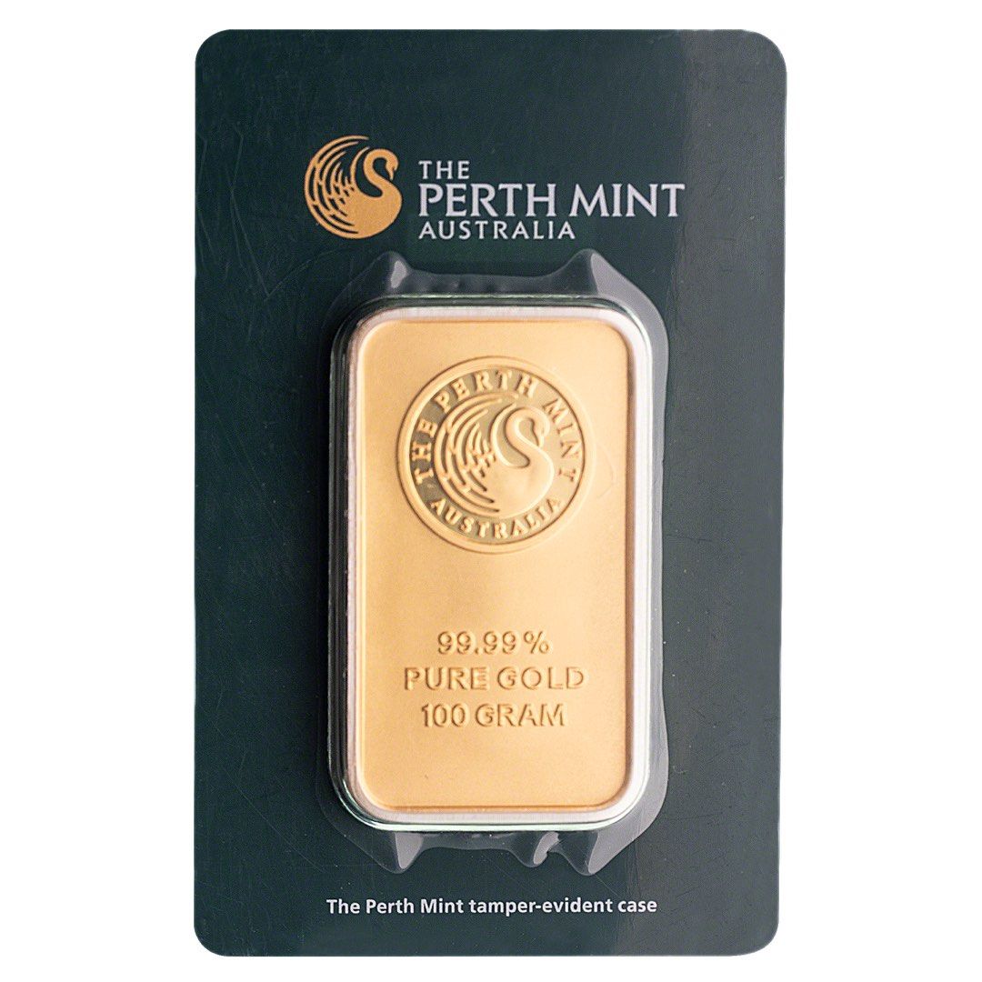 100g 999 Gold The Perth Mint (Category: Currency) located in Singapore. Submitted by carouluxurysg (Listing ID 1257010621, Image 1). Description: Gold bar will be sold at (1%) below spot price on day of deal, making it an attractive purchase. Great piece for long term holding, perth mint is one the best gold refineries in the world..