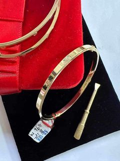 💯18K SAUDI GOLD CARTIER BANGLE