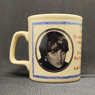 1981 Prince Charles & Lady Diana Spencer Royal Engagement Commemorative Mug, Made in England