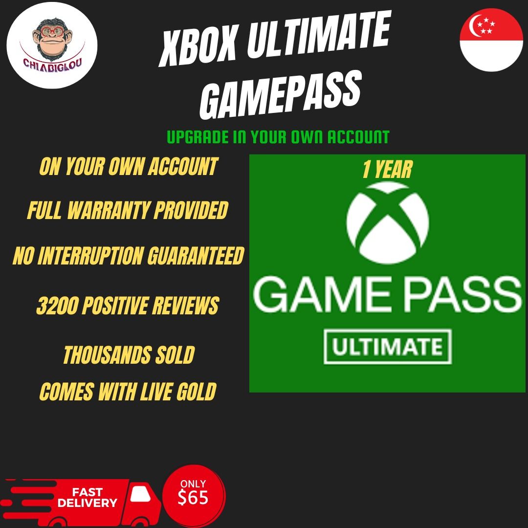 xbox game pass ultimate 1 year