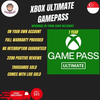 9 Months Xbox Game Pass Ultimate and Live Gold Membership FAST