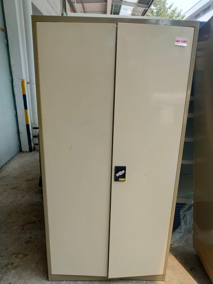2 Door Metal Cabinet NO KEY for sale 80 each Furniture