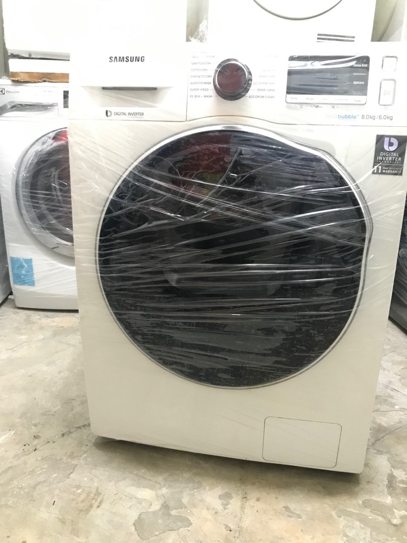 8kg / 6kg Samsung inverter 2 in 1 set) washer+dryer, Furniture