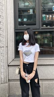 白色短板上衣💗