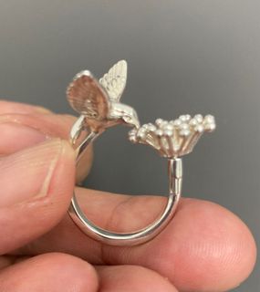 香港二手店搜回 立體鳥語花香二合一活動設計純銀925介64213877321346110