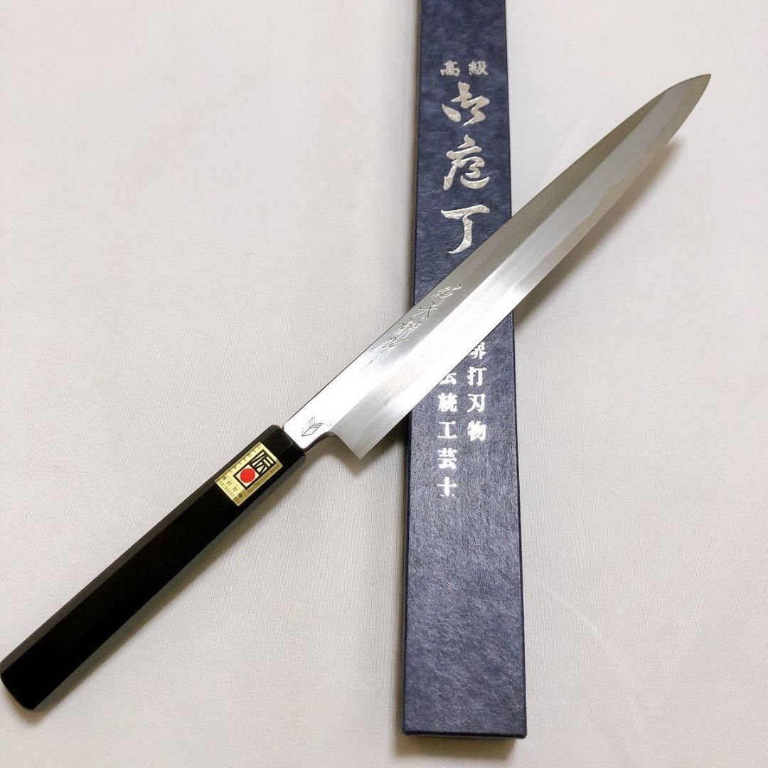 日本廚刀白二鋼柳刃270mm 烏木八角水牛柄柳葉刀包丁, 傢俬＆家居, 廚具
