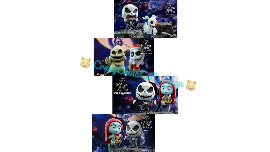 代購全新迪士尼Jack Skellington Sally Zero 30th 週年盲盒一套8款不