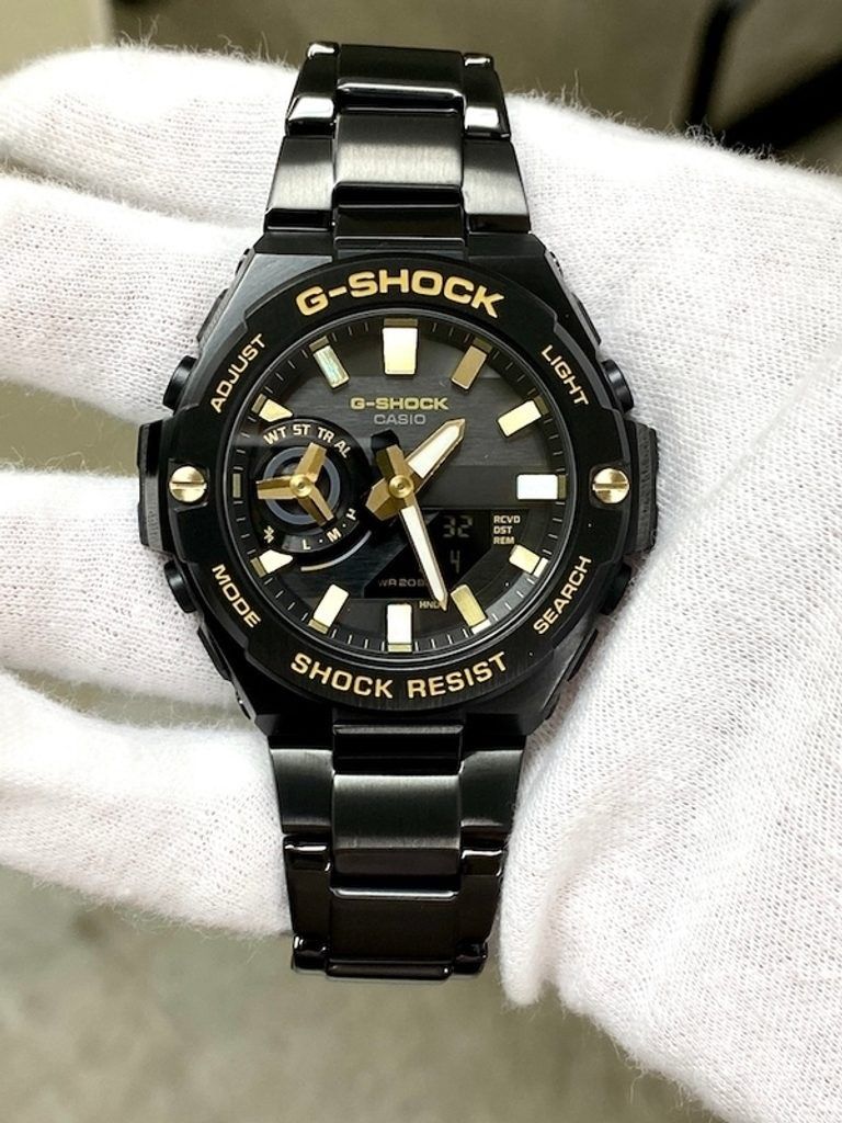 太子/銅鑼灣門市Casio G-SHOCK GST-B500 系列黑金雙色組合GST-B500BD