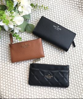 🔥Kate spade/Ks （三個只要$3980）羊皮零錢卡包 零錢包 卡片夾 手拿包（其他賣場一個$1800起跳 現在三個全部只要$3980）