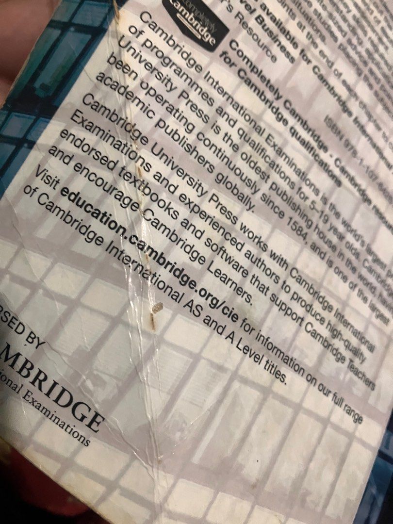 CAMBRIDGE BUSINESS TEXTBOOK visual data 2