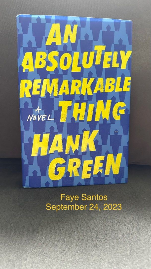 Absolutely Remarkable Thing (Category: Storybooks) located in Manila. Submitted by fayesantos01 (Listing ID 1256866302, Image 1). Description: Hello! Ill be selling some books from my collection! Most of these are famous #BookTok books Some FAQs: - i usually buy from either fully booked or national, so guaranteed authenticity for all my books. - i read my books only once - then store them in my bookcase, some look brand new, some are still with p