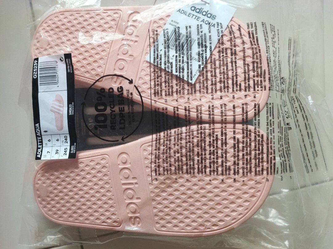 Baby pink store adidas sliders