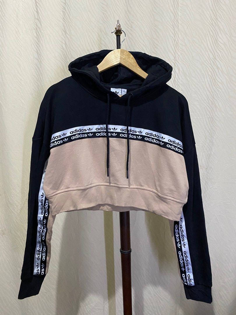 Adidas cropped hoodie ash store pearl