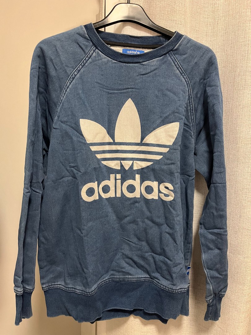 Adidas Denim style sweater jumper Carousell