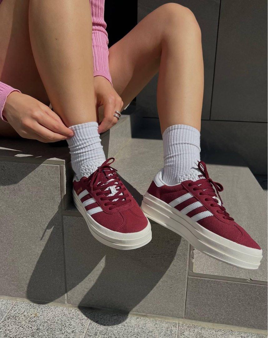 Adidas womens sales trainers burgundy