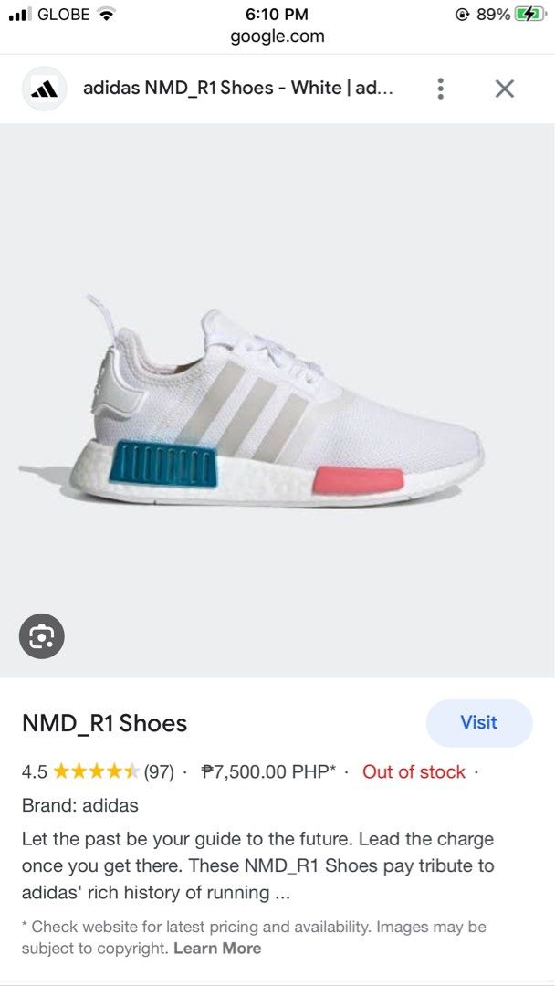 Nmd womens hotsell size chart