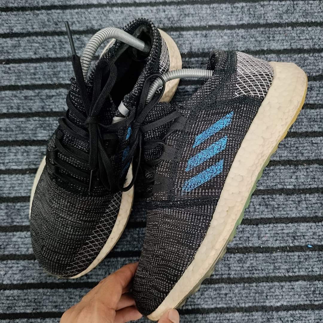 Adidas pureboost clearance go black blue