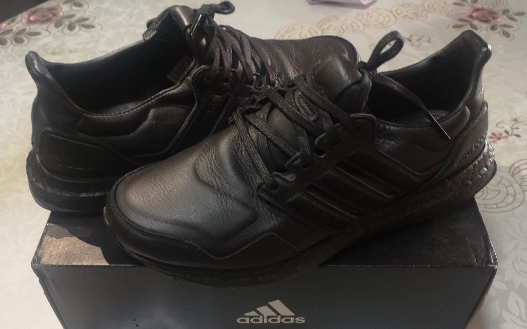 Ultra boost leather shoes hot sale