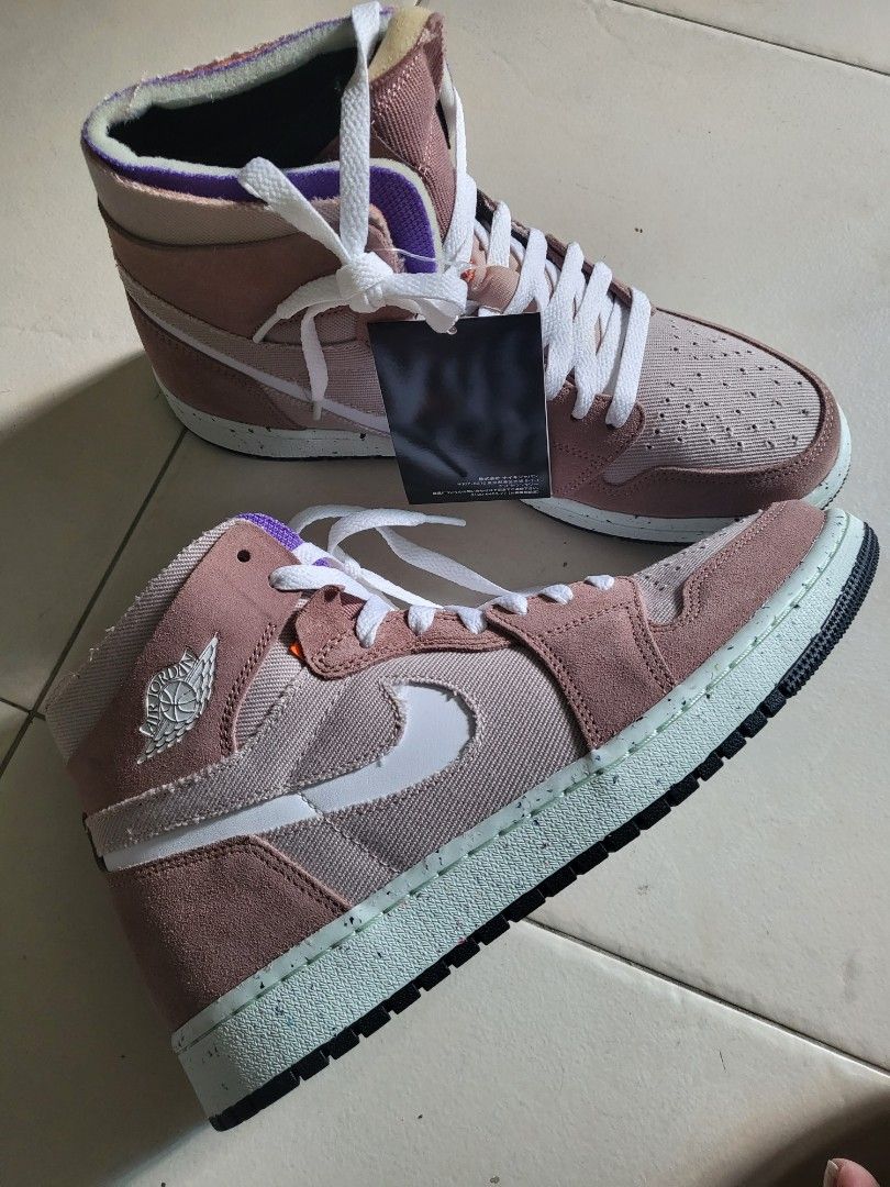 Air Jordan 1 High Zoom Comfort Fossil Stone Women s Fashion
