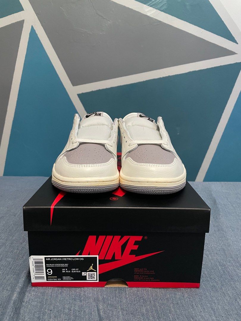 Air Jordan 1 Low OG Atmosphere Grey Men s Fashion Footwear