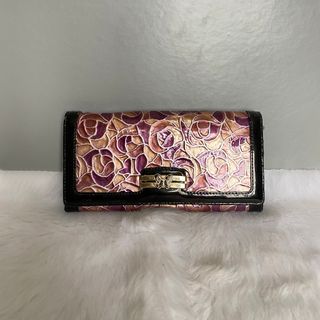 Anna Sui x Evangelion Pink Floral Long Wallet