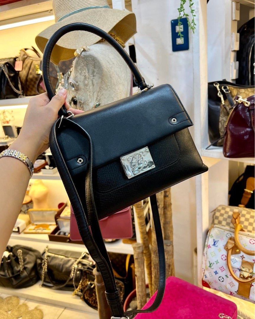 Louis QUATORZE Genuine Leather Two Way Shoulder Crossbody Bag, Women's  Fashion, Bags & Wallets, Cross-body Bags on Carousell