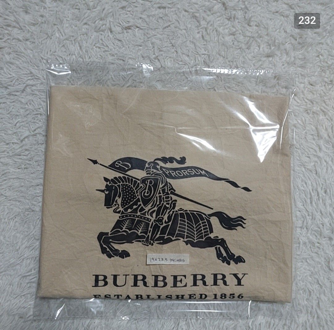 Dust bag burberry on sale