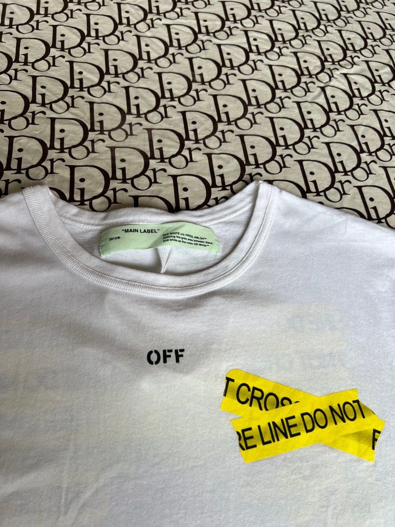Authentic Off White Caution Tape Arrows