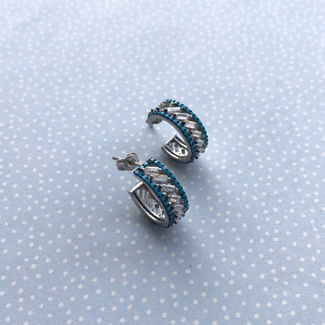 Genuine sterling silver earrings top