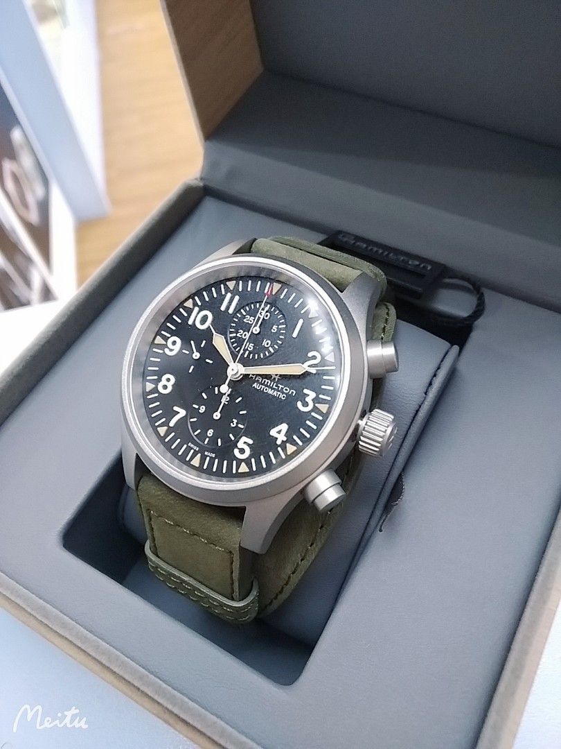 HAMILTON KHAKI FIELD 卡其野戰系列H71706830 AUTO CHRONO 自動上鏈機