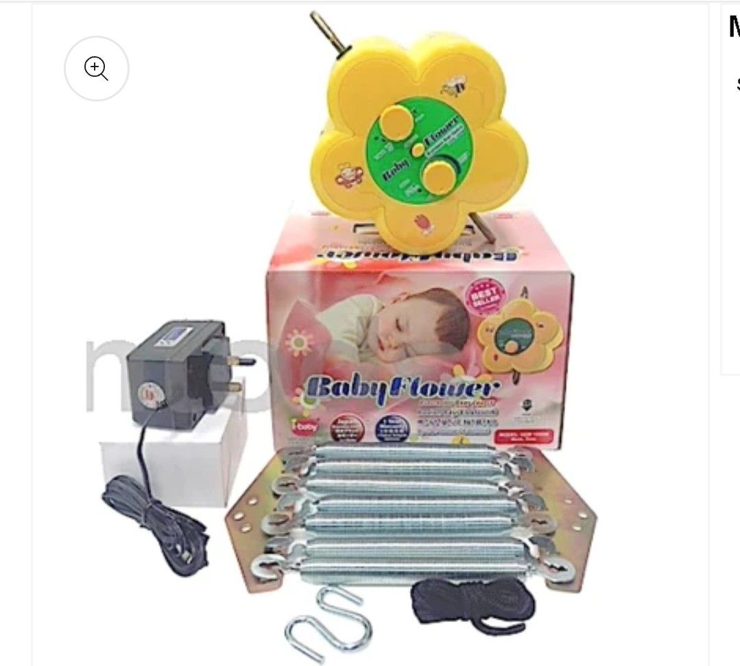 Baby flower electronic baby cradle