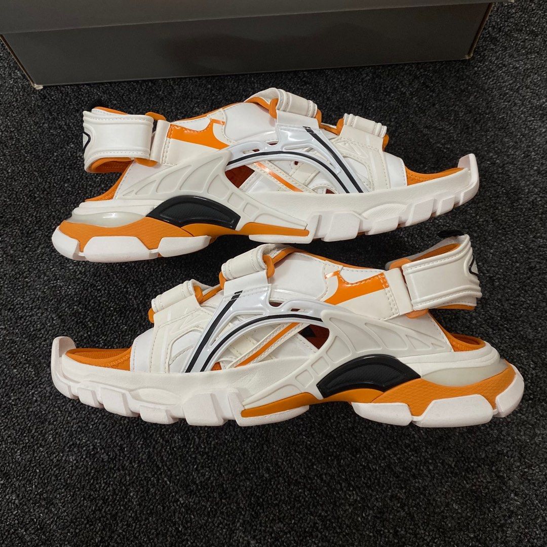 Balenciaga Track Sandal Orange White Eur41 Fit Uk7 8
