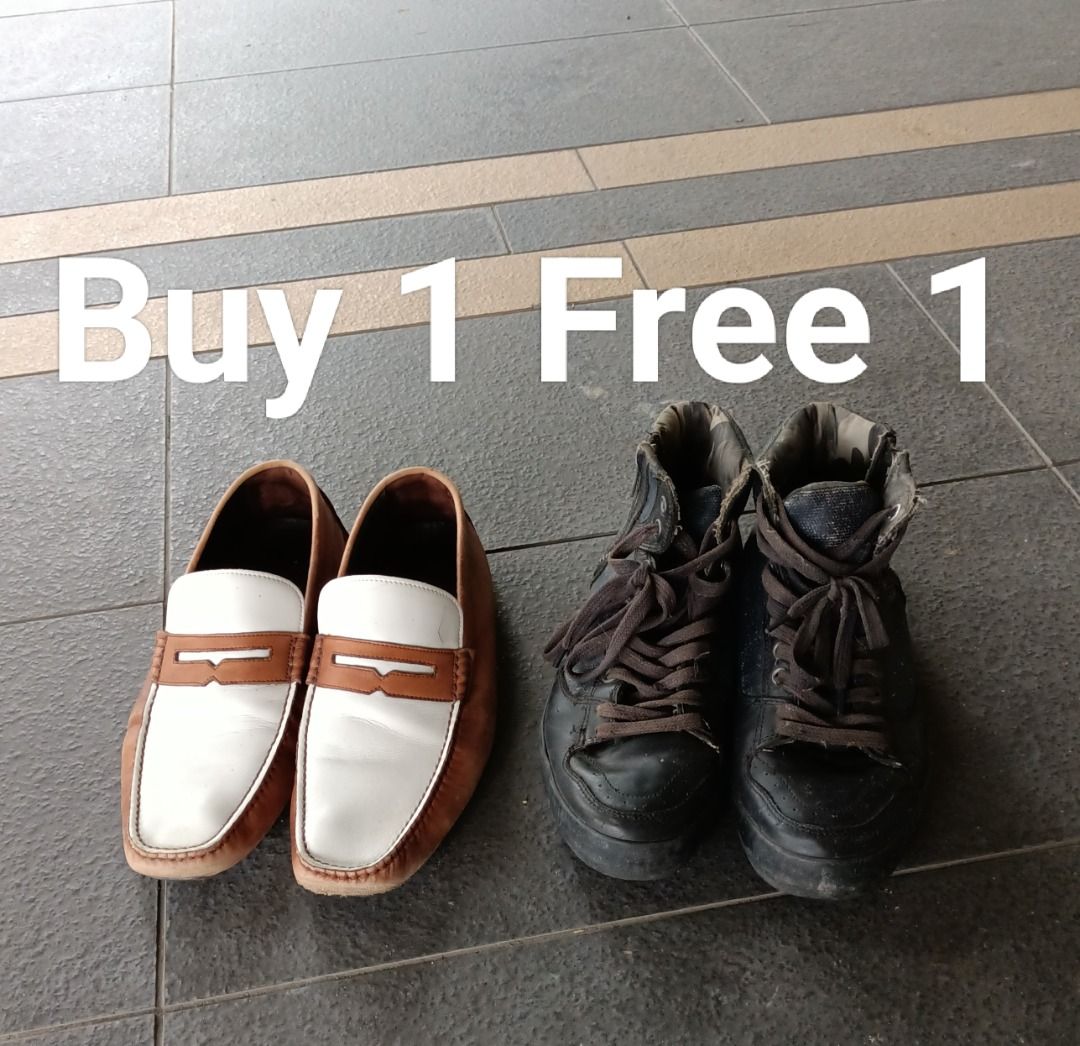 Bally soft leather loafers Replay high cut sneakers Preloved