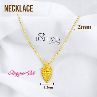 LV Gram Necklace - Luxury S00 Gold