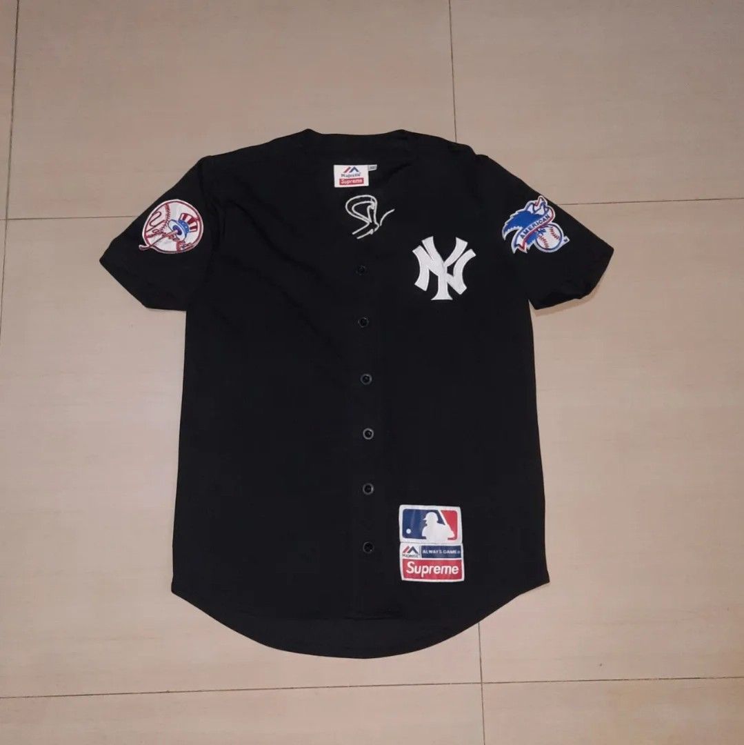 ADIDAS X MLB YANKEES JERSEY, Fesyen Pria, Pakaian , Atasan di Carousell