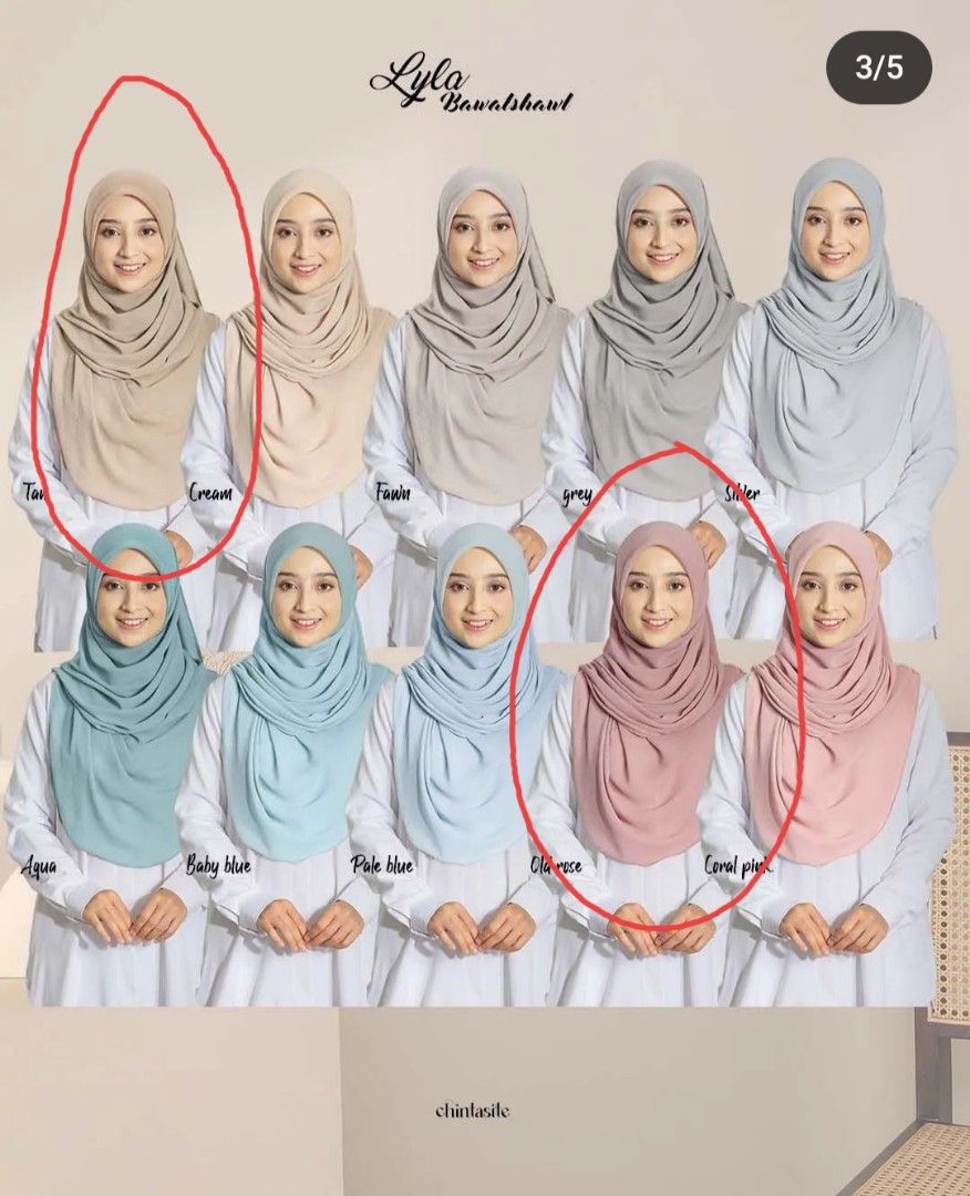 Bawal Shawl bidang 5055, Women's Fashion, Muslimah Fashion, Hijabs on