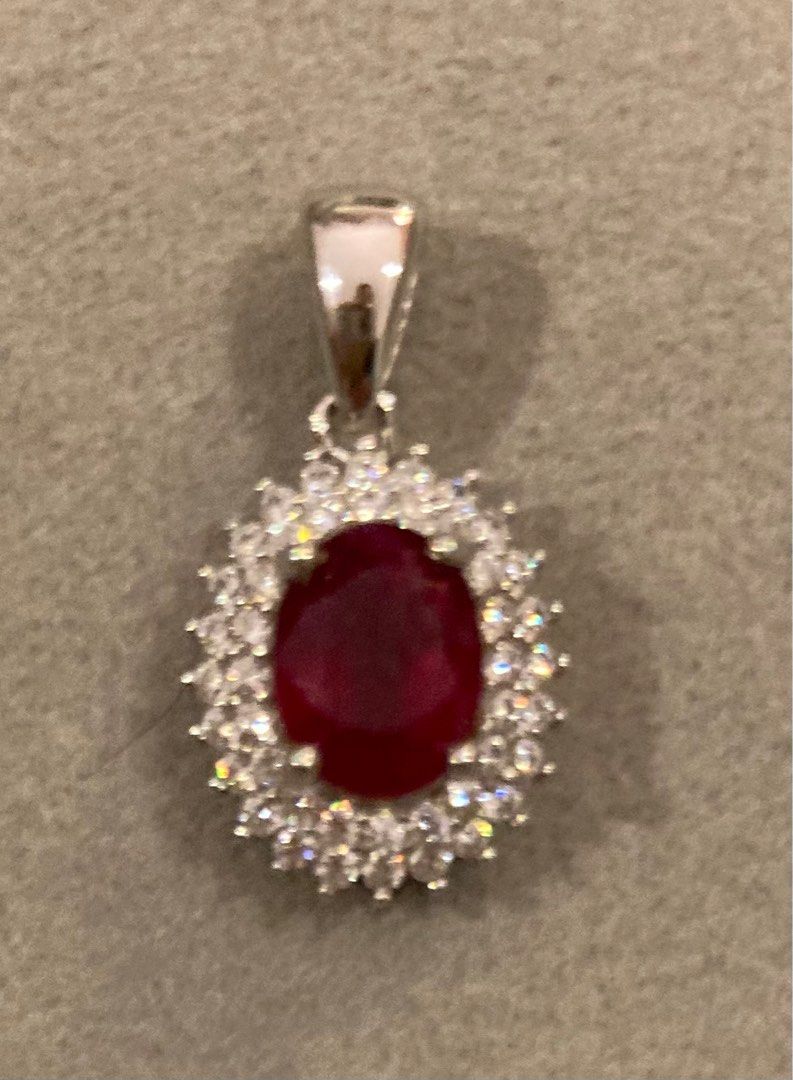 Genuine ruby clearance necklace