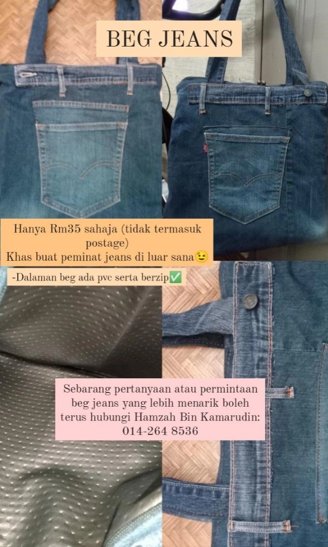 Contoh beg jeans deals
