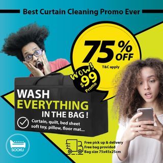 Best curtain cleaning deal ever by SOOKU!