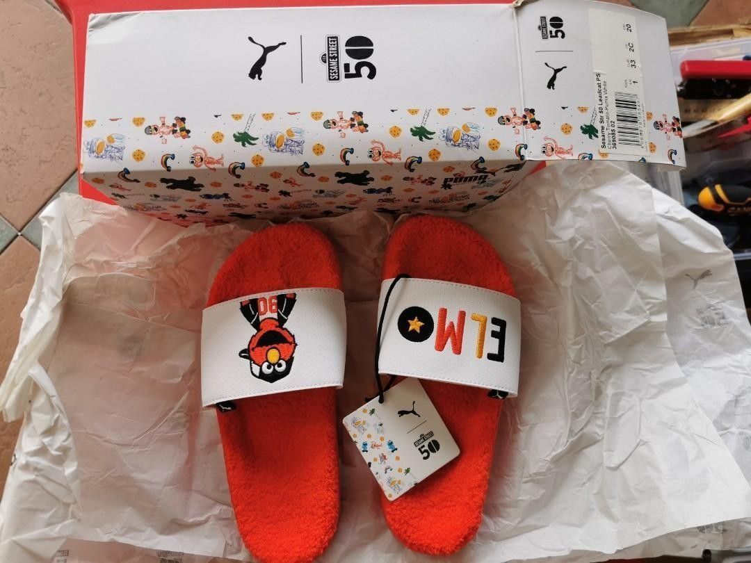 Puma x sesame street slides top