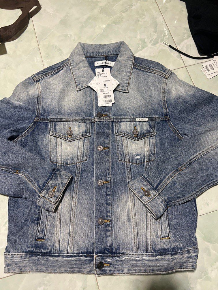Cdg discount denim jacket