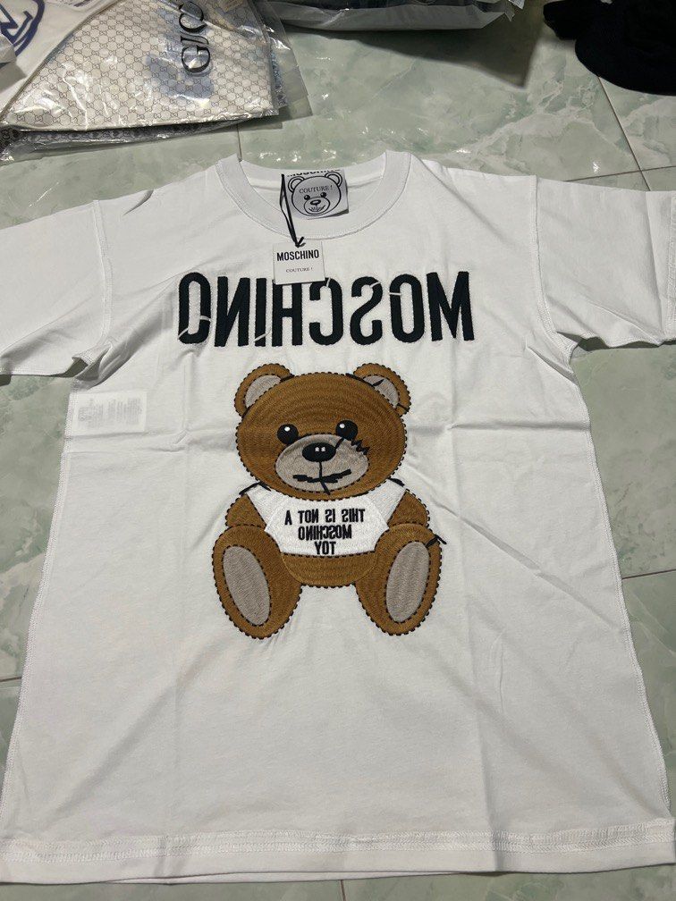 Moschino Teddy Bear Embroidery Design, Moschino Logo Embroidery