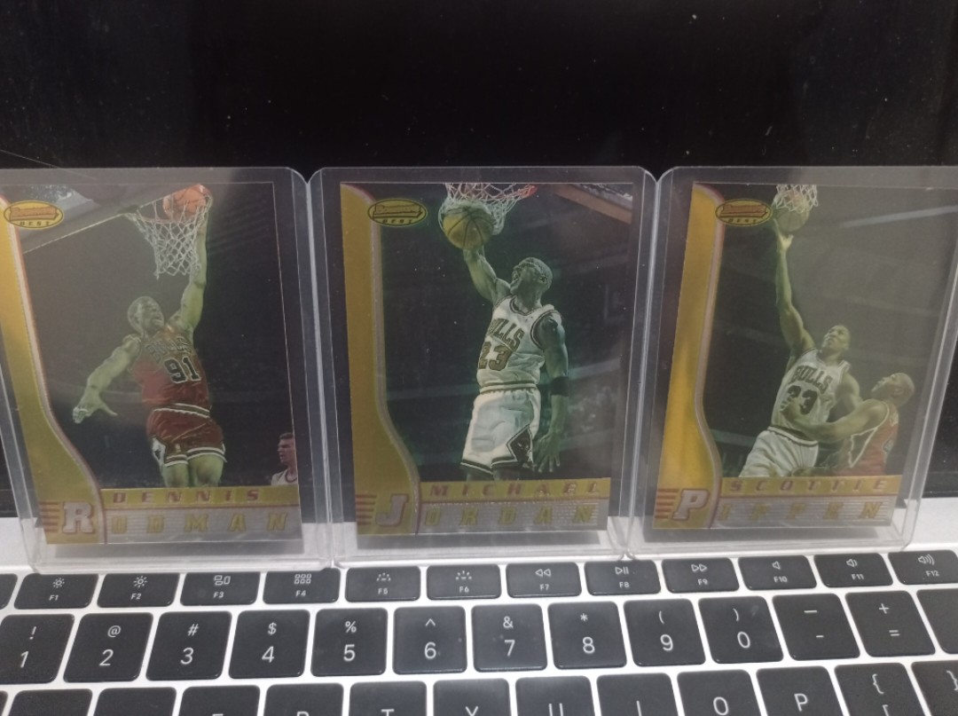 Bowman's Best NBA Card Set (Michael Jordan, Scottie Pippen, Dennis